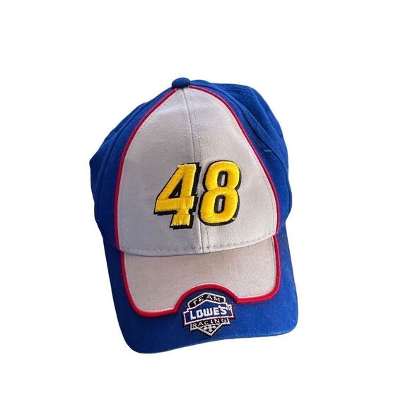 Nascar Jimmy Johnson #48 Lowes USO Adjustable Hat Baseball Cap Winners Circle bu - Picture 1 of 6